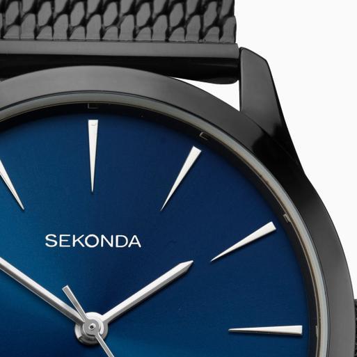 Sekonda men's blue dial mesh shop bracelet watch